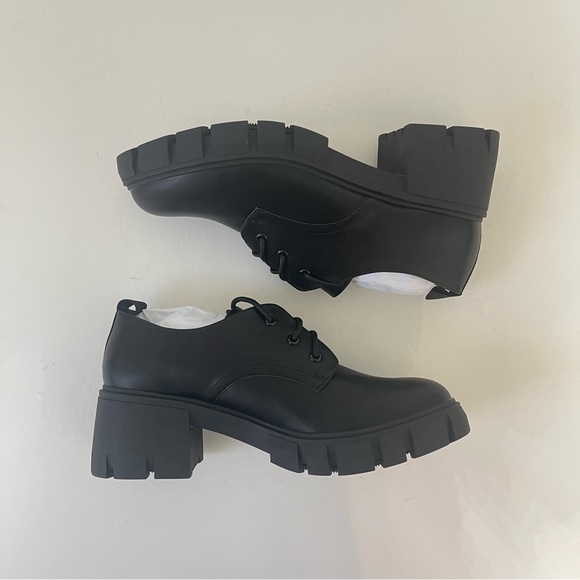 MADDEN GIRL Black Lug Sole Lace Up Shoes Size 8.5 NIB - Reemoly - Duplicate - Picture 9 of 14